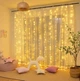 Гирлянда Штора Xmas 2Mx2M 160 led WW-9 Теплый Белый Copper на медной проволоке - изображение 3