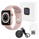 Женские Смарт Часы розовые Smart Watch T800 Pink Умный фитнес браслет (уведомления, голосовой вызов) - изображение 4