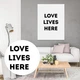 Картина на полотні Для дому Love Lives Here 110х150 см. - зображення 5