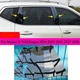 Накладки на стойки дверей Nissan Rogue X-Trail 2014 - 2018 г. черный глянец кт. 8шт, наклейки на стойки (31472) - изображение 2