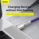 USB кабель Type-C на Type-C BASEUS Cafule Series Metal Data Cable |2m, 5A, 100W, PD|. Purple - зображення 6