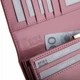 Женский кожаный Premium кошелёк с защитой RFID 10 х 18,5 х 3,5 см (BPD-OL-100) розовый - изображение 8