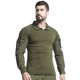 Сорочка тактична з довгим рукавом Lesko A655 Green 2XL (38р.) кофта армійська (F_4256-12576) - зображення 1