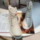Ботинки удобные женские молочные весенние осенние Fashion 39, A59м - изображение 8