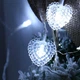 Гирлянда штора светодиодная в форме Сердца с фигурками сердечек 2*1,5м LED DL Белая 1000-XR-2 W - изображение 3