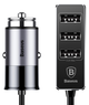 Автомобільний зарядний пристрій Baseus Enjoy Together 4xUSB 5.5 А Сірий (CCTON-0G) - зображення 3