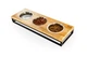 Три миски на подставке Lunch Bar Natural wood + Black S (54x18x7cm / Миски по 0,45л) Harley & Cho BGL-HL-696 - изображение 2