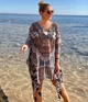 Туника пляжная женская INDIRA 62755 L/XL Серо-белый - изображение 1