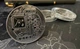 Сувенирная монета Биткоин BTC (Bitcoin) в пластиковой прозрачной коробке/чехле (530284940) Серебро - изображение 1