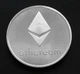 Сувенирная монета Эфир ETH (Ethereum) в пластиковой прозрачной коробке/чехле (530284940) Серебро - изображение 2
