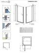 Душові двері Torrenta DWJ 90 праві, (32000-01-01N) RADAWAY (132000-01-01) - зображення 3