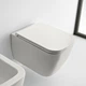 Сидіння до унітазу підвісного 8305B41 Teorema 2.0, White Mat Scarabeo ІТАЛІЯ (8305B41 White Mat) - изображение 2