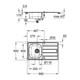 Кухонная мойка Grohe Sink K200 31552SD1 - изображение 6