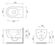 SMVSNW Унітаз підвісний 34x53x26h Smile , Cielo ІТАЛІЯ (SMVSNW) - изображение 2