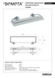 Поличка скляна 104102202 Omega : з відкидним бортиком 300x55x130 mm Bemeta Чехія - изображение 2