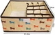Органайзер для белья Organizers с крышкой на липучке 13 секций 31.5 x 26 x 12 см Бежевый с собачками (2000992412193) - изображение 3
