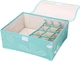 Органайзер для белья Organizers с крышкой на липучке 13 секций 31.5 x 26 x 12 см Бирюзовый (2000992412162) - изображение 1
