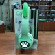 Беспроводные наушники с кошачьими ушками и RGB подсветкой Micro SD Cat VZV-23M Салатовые - изображение 3