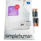 Урна Simplehuman напівкругла сенсорна 45л FPP з карманом для мішків з нержавіючої сталі - зображення 6