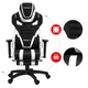 Геймерское компьютерное кресло HUZARO FORCE 7.5 White Mesh Обивка ткань - изображение 11
