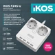 Сетевой фильтр-удлинитель Ikos F24S-U White (0005-CEF) - изображение 2
