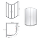 Душова кабіна Besco Modern 120x90x185, прозрачне стекло (MA-120-90-C) - зображення 2