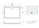 Душовий прямокутний піддон Besco Alpina SlimLine 120x90 см (BAA-129-P) - изображение 3