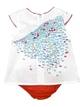 Платье + трусики Boboli 133029 56 cm (8169156cm) Белый - изображение 2