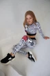 Лосины Superstacy L Mickey ГАЗЕТНАЯ ПЕЧАТЬ Светло-серые (SS2524-39) - изображение 2