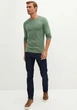 Мужской реглан LC Waikiki с круглым воротом L Оливковый (LCWKnitwear-9006) - изображение 5