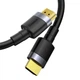 Кабель Baseus Cafule HDMI 4K to HDMI 4K 1m Black (CADKLF-E01) - зображення 3