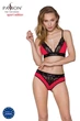 Эластичный топ с кружевом Passion PS001 TOP Красно-черный XL (SO4186) - изображение 3