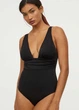 Злитий купальник H & M 48 Чорний (0811777002) - зображення 1