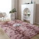 Меховый сиреневый коврик Травка 120*160cм. с длинным ворсом. - изображение 1