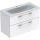 Тумба с умывальником Geberit Selnova Square 100 см 501.244.00.1 белая - изображение 1