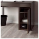 Комп'ютерний стіл з надбудовою MICKE IKEA 499.267.49 чорний/коричневий 105х50 - изображение 7