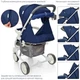 Прогулочная коляска El Camino Zeta ME 1011L Deep Blue - изображение 4