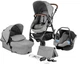 Коляска-трансформер 3в1 Kinderkraft Moov Gray Melange - изображение 1