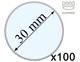 Капсула для монеты Kammer диаметром 30 мм акрил по 100 штук - изображение 2