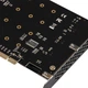 Плата розширення Frime (ECF-PCIEtoSSD013) PCI-E-4хM2, PLX8747 - зображення 3