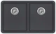 Кухонная мойка Aquasanita Arca SQA200W Graphite 222 Графит - изображение 1