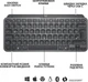 Клавиатура беспроводная Logitech MX Keys Mini Wireless Illuminated (920-010501) Graphite Bluetooth - изображение 5