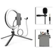 Комплект блогера Gelius Pro Blogger Set Life Hack GP-BS001 (Led кільце + мікрофон + tripod + тримач для телефону) - зображення 6