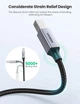 Кабель для принтера Ugreen USB Type-C to USB Type B 2.0 Printer Cable 2m 80807 black - зображення 2