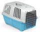 Переноска для собак и кошек до 12-ти кг MPS PRATIKO 1 BLUE 48*31,5*33 см (дверь металл) - изображение 1