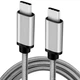 Кабель USB Type C - Type C 2 м Серый (DTCC-2-G) - изображение 1