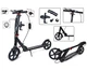 Двухколесный самокат Scale Sports SS-18. Black (складной, ручной тормоз, Led-фонарик) 1201820961 - изображение 2