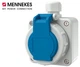 Настінна розетка SCHUKO синя MENNEKES 16A2p+E 230V IP68 1 шт (арт. 10863) - изображение 1