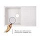 Кухонная мойка Lidz 780x495/230 WHI-01 (LIDZWHI01790495230) - изображение 3