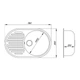 Кухонная мойка Lidz 780x500/200 BLA-03 (LIDZBLA03780500200) - изображение 4